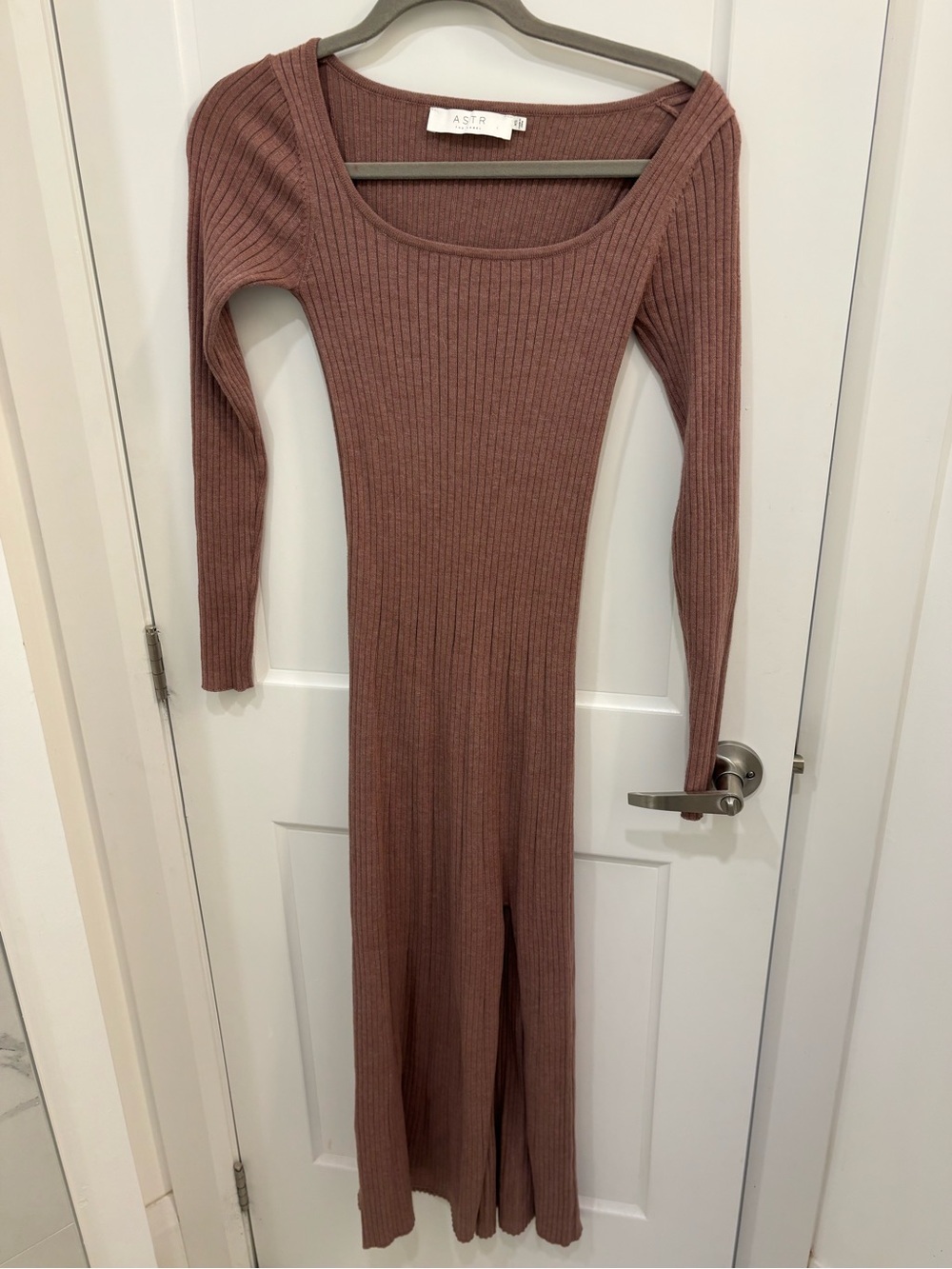 ASTR the Label knit maxi slit dress